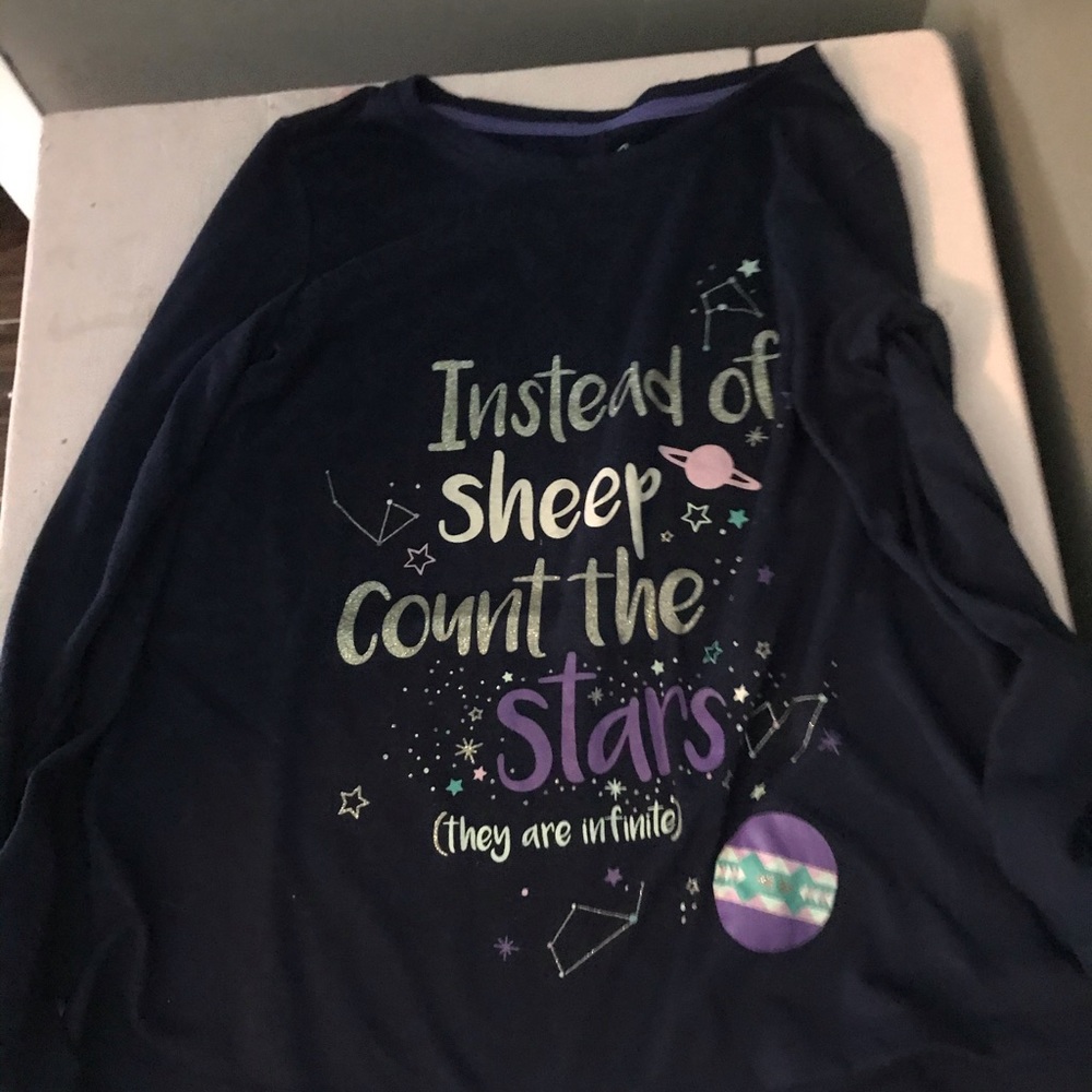 A galaxy pajama set
